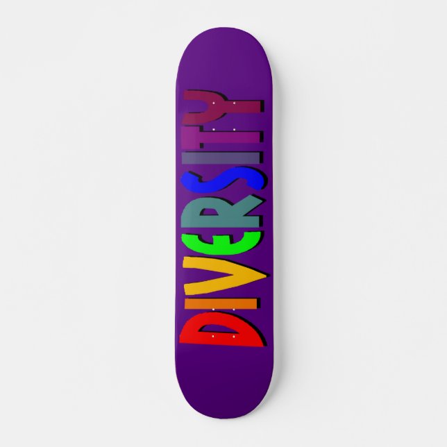 Skate Quadro de bordo Diversidade (Roxo) (Frente)