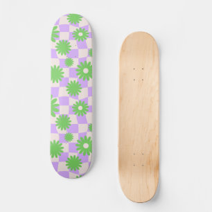 Skate Quadro de controlo do Groovy Daisy Floral, Y2K 90s