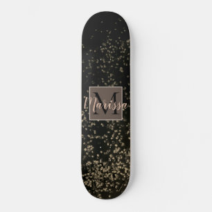 Skate Quadro de discussão do Confetti Dourado Quic Mono
