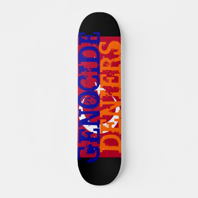 Skate Quadro de discussão do Genocídio Deniers (Frente)