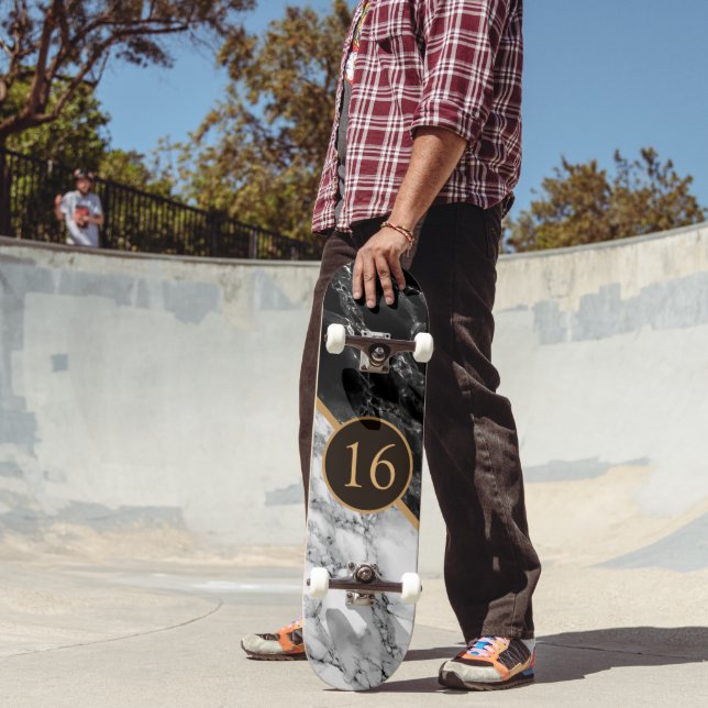 Skate Quadro de Presente de Aniversário com Mármore Bran (Ao ar livre 2)