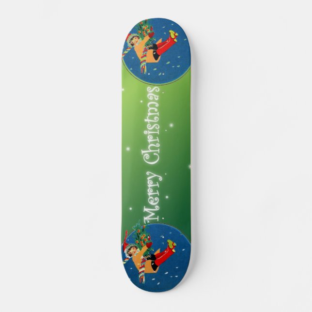 Skate Quadro Feliz de Natal (Frente)