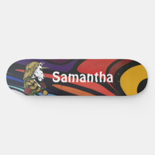 Skate Quadro Personalizado do Unicórnio AMERICAN GRAFIT