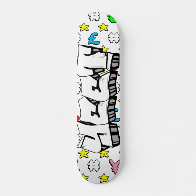 Skate Quadro Personalizado Personalizado de Grafite Yeet (Frente)