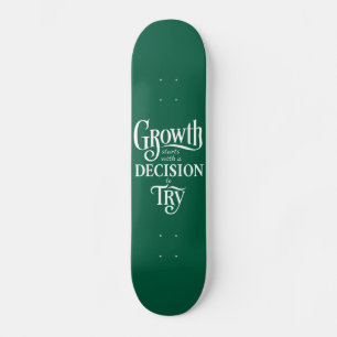 Skate Quadro Personalizado Verde - O Crescimento Começa