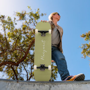 Skate Quadro Verde Oleícola Personalizado - Torne-O Seu