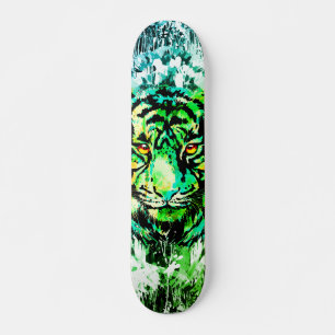 Skate Quadro Verde Tigre - Desenho Verde do Tigre