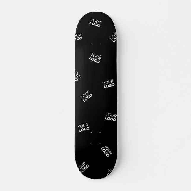 Skate Qualquer logotipo ou imagem carregada | Padrão dis (Frente)