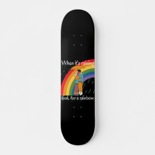 Skate QUANDO ESTÁ CHOVANDO PROCURA UMA inspiração DE CAI