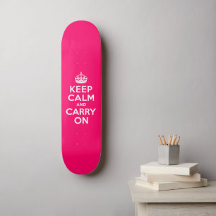 Skate Quente Rosa Calma e Continua