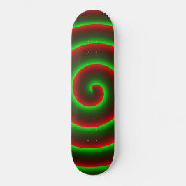 Skate Quer mudar? Espiral verde chamativo.