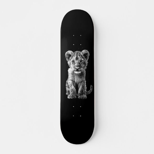 Skate Querida, Big Cat Cub Preto (Frente)