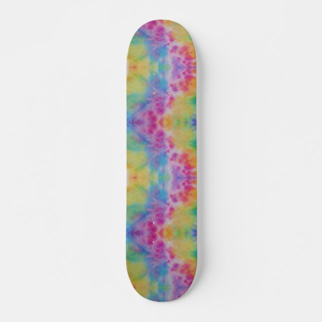 Skate Rainbow Abstrato Tie Dye (Frente)