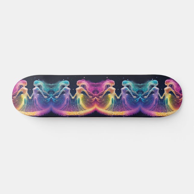 Skate Rainbow Glitter Cosmic Galaxine Feminina Energy Sk (Horz)