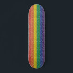 Skate Rainbow Glitter Olha Orgulho Divertido<br><div class="desc">Este design pode ser personalizado escolhendo a opção personalizar para adicionar texto ou fazer outras alterações. Se este produto tiver a opção de transferir o design para outro item, certifique-se de ajustar o design para o ajustado, se necessário. Entre em contato comigo em colorflowcreations@gmail.com se desejar usar este design em...</div>
