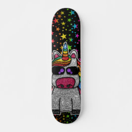Skate Rainbow Glitter Unicorn Sparkle Stars Sk8r