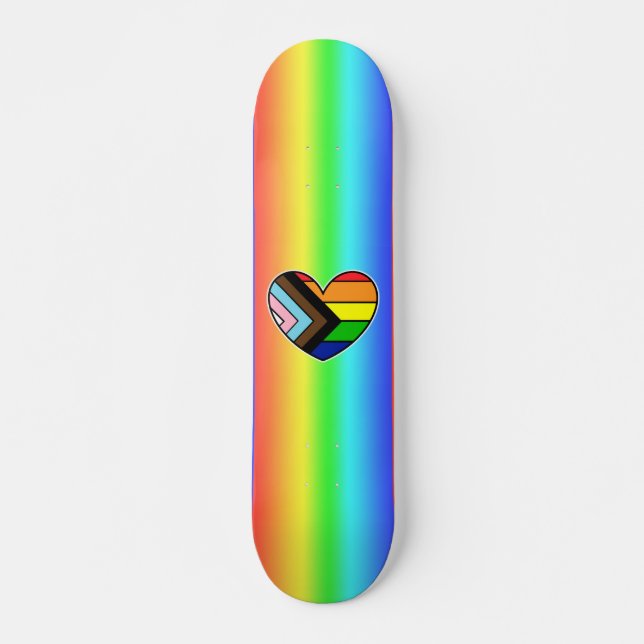 Skate Rainbow Heart LGBTQ+ (Frente)