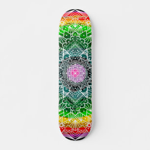 Skate Rainbow Mandala Colorida