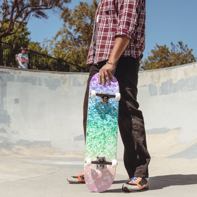 Skate Rainbow Unicorn Glitter 4 (Ao ar livre 2)
