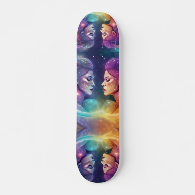 Skate Rainbow Women Cosmic Galaxine Feminina Energy Sk8r (Frente)