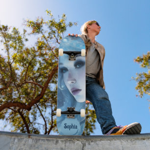 Skate Rainha Mística de Gelo - Fantasia de Arte de Inver