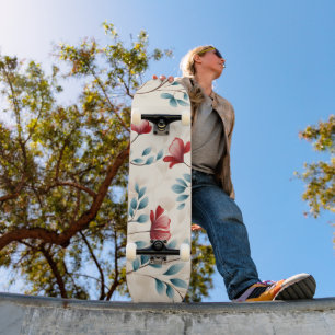 Skate Ramo Floral Botânico Elegante