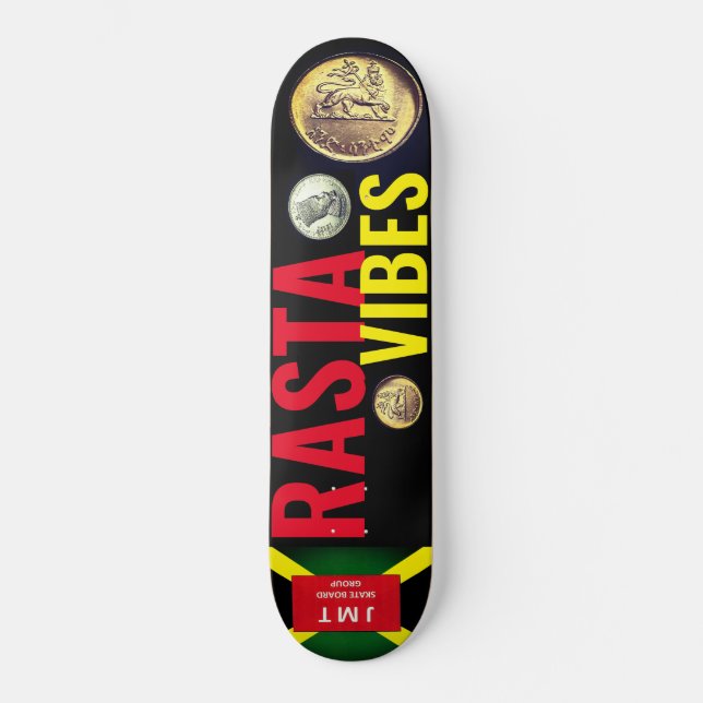 skate RASTA VIBES (Frente)