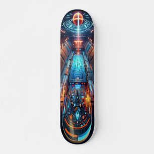 Skate "Raygun Gothic Futurística Sports Arena Deck"