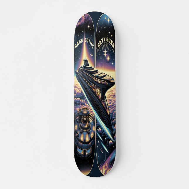 Skate "Raygun Gothic Space Cruise Ship Deck" (Frente)