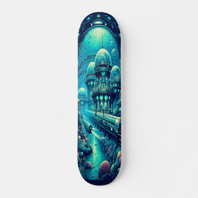 Skate "Raygun Gothic Underwater Research Facility Deck" (Frente)