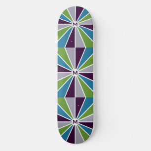 Skate Rays Padrão skateboards iniciais personalizadas