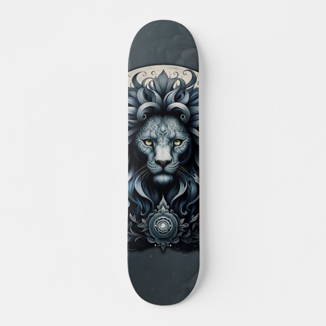 Skate Real elegância, uma majestosa ornamentado de cabeç (Frente)