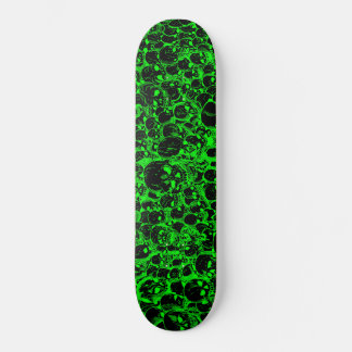 Skate Recolha de crânios preto e verde
