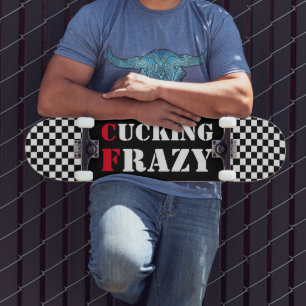 Skate Recortando prancheta branca e preta