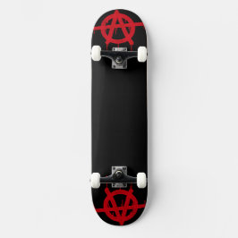 Skate Red And Black Anarchy Original Art