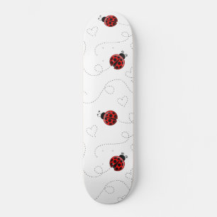 Skate Red Ladybug Beetle Insett Lover Black Hearts
