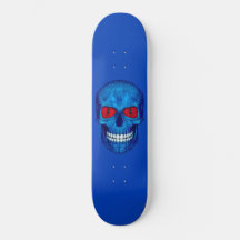 Red White Blue USA Zombie Skull Skat