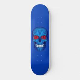 Skate Red White Blue USA Zombie Skull Skat