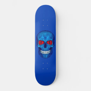 Skate Red White Blue USA Zombie Skull Skat