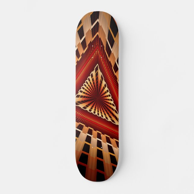 Skate Rede Moderna de Fantasia 3D com Design Gráfico Fra (Frente)