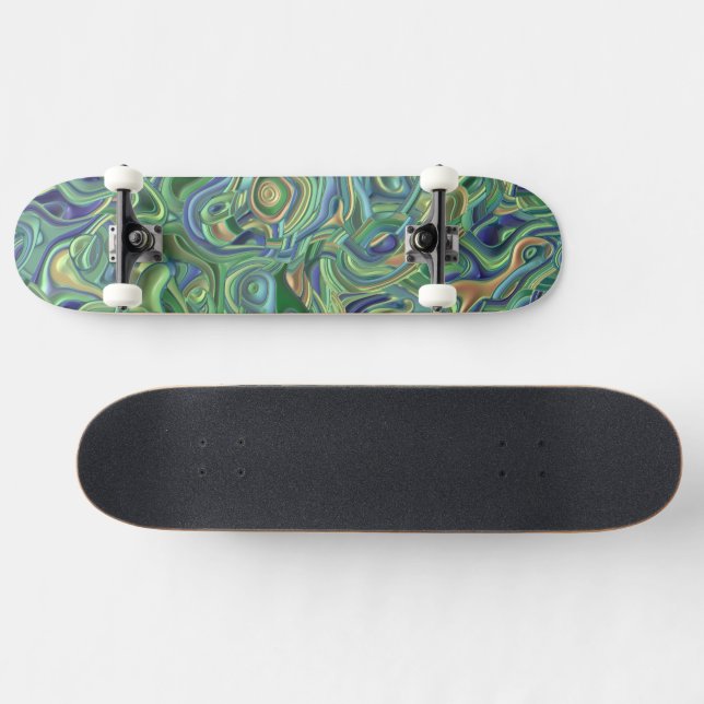 Skate Redemoinhos 3D Coloridos Alucinantes   (Horz)