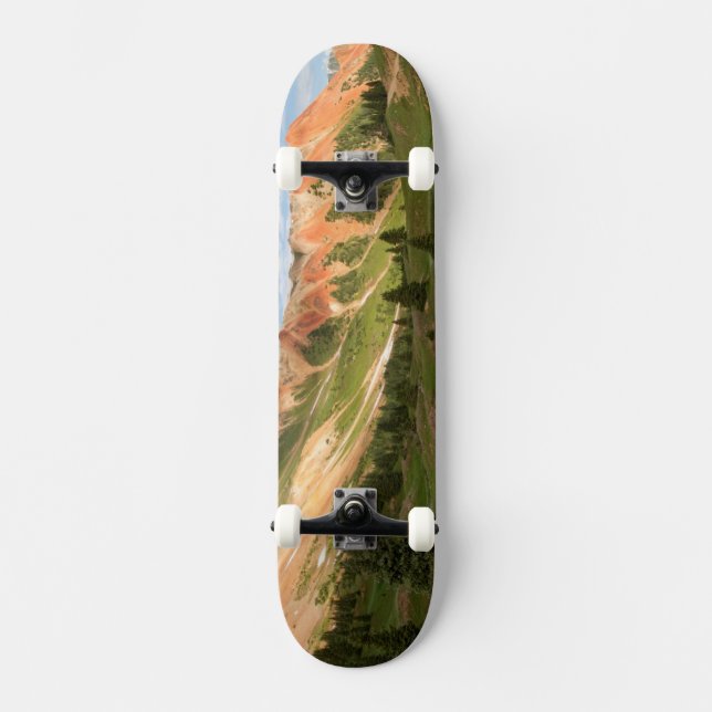 Skate Reflexão vermelha da montanha (Frente)