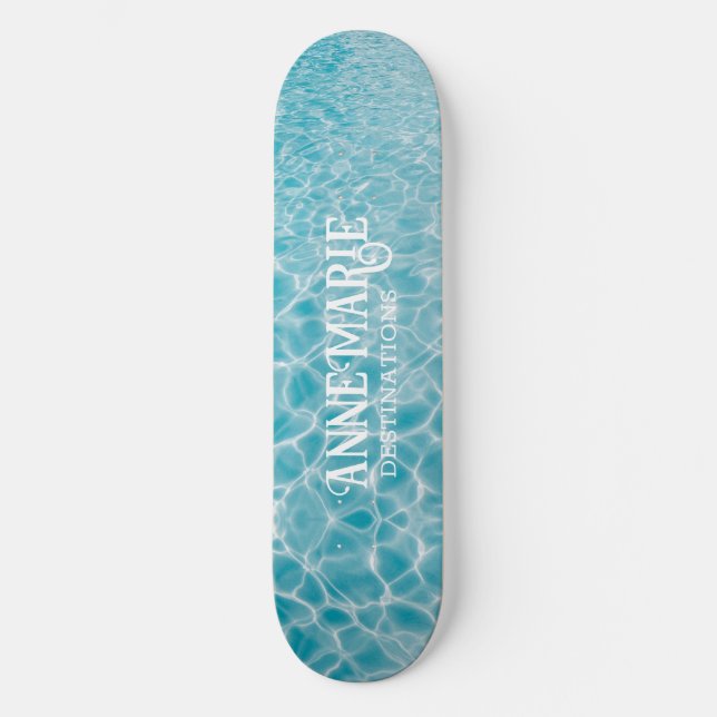 Skate Reflexões de Piscinas Aquáticas Personalizadas (Frente)