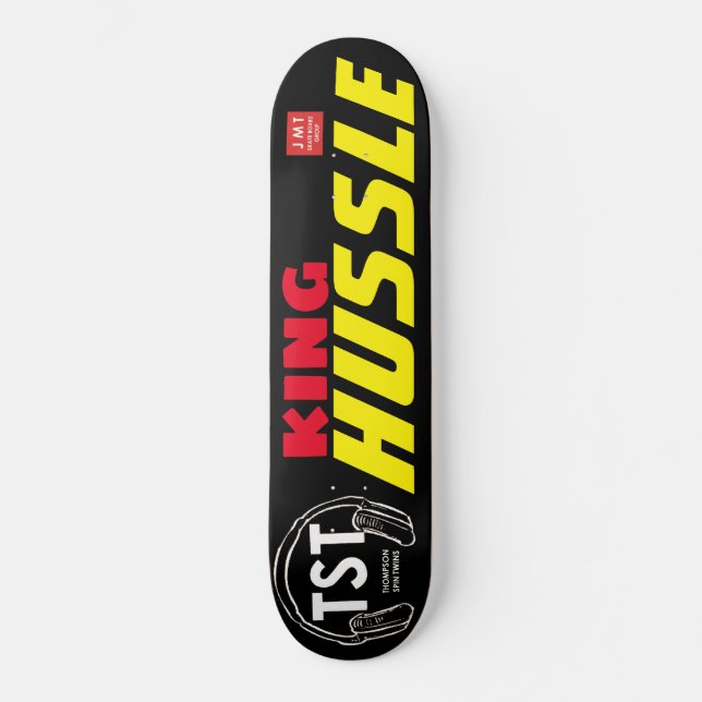 SKATE REI HUSSLE PRO SKATEBOARDS. JMT EUA (Frente)