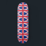 Skate Reino Unido (bandeira britânica) (bandeira da Uniã<br><div class="desc">Esta design apresenta a bandeira nacional do Reino Unido, também conhecida como bandeira da União. A bandeira é também conhecida como a bandeira da União Real no Canadá. Ela remonta ao início do século XVII, quando James I herdou os trones ingleses e irlandeses, o que lhe permitiu unir Inglaterra, Irlanda...</div>