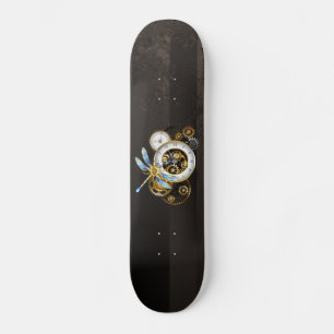 Skate Relógio Steampunk com Dragonfly Mecânica