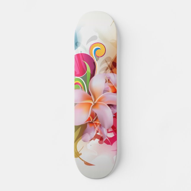 Skate Respingo floral colorido (Frente)