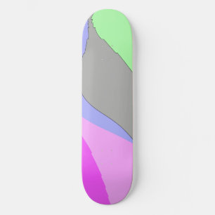 Skate Resumo 703 - Rosa e Verde Retro Groovy