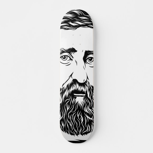 Skate Retrato de Henry David Thoreau (Frente)