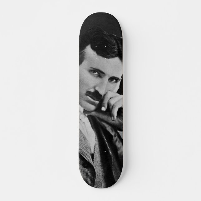 Skate Retrato de Nikola Tesla (Frente)